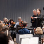 Jimin Han und Alja Klemenc bei Meisterklasse mit Bruckner Orchester