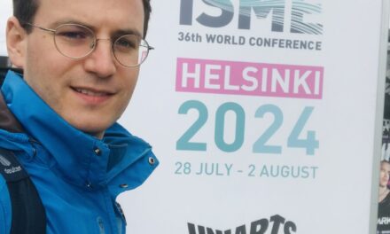 Julian Schunter als Referent bei der ISME World Conference in Helsinki