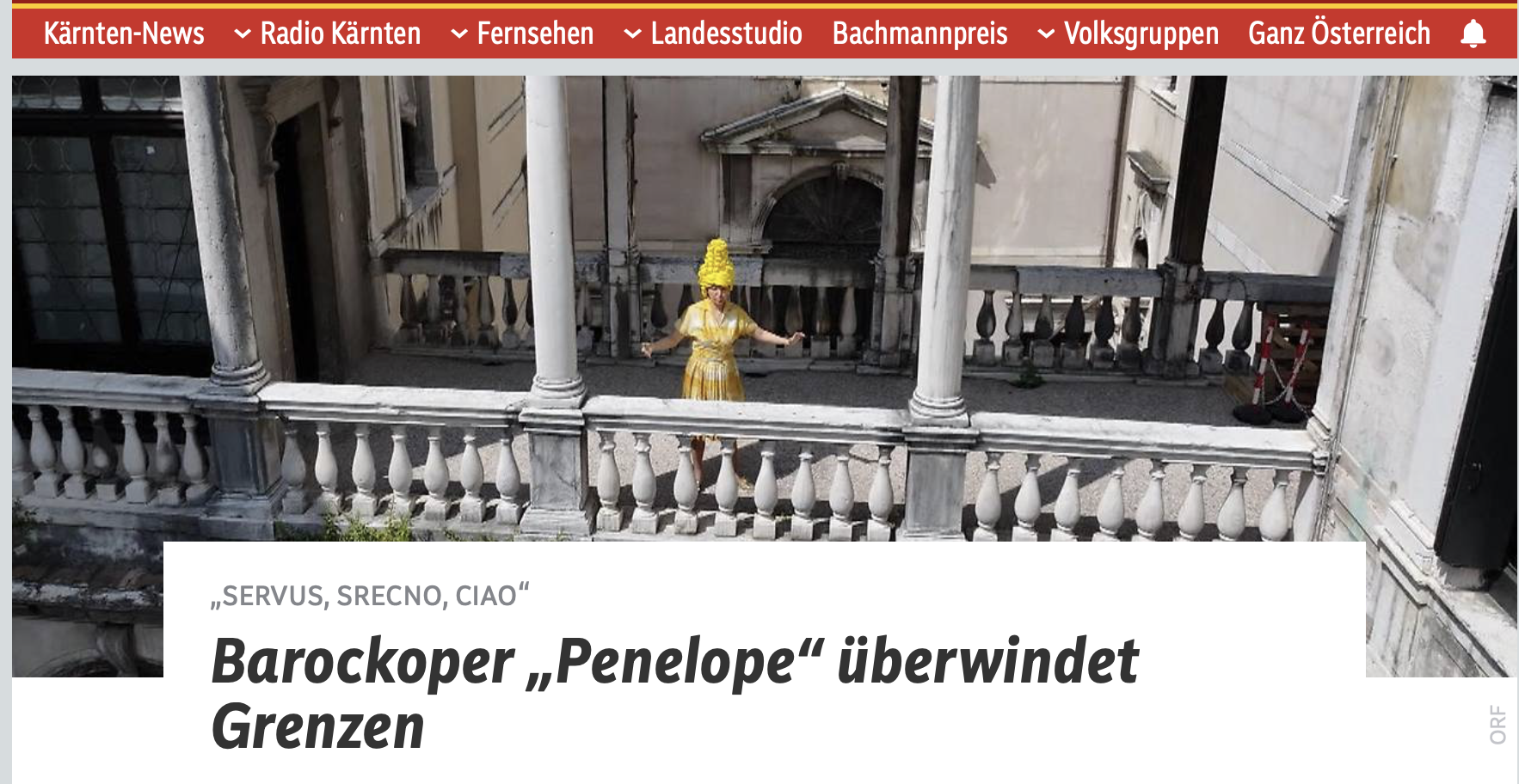 Servus. Sréčno. Ciao: Penelope 2025 auf ORF-Kärnten - Notes