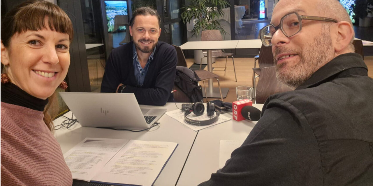 Cornelia Doppelhofer und Hanns Holger Rutz in ORF-Radio Kärnten