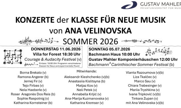 Bachmann³ Carinthischer Sommer Festival