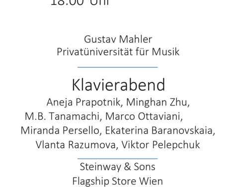Steinway & Sons – GMPU-Studierende spielen in Wien